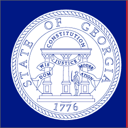 Georgia State Flag {1956 - 2001} Detail