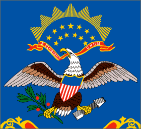 North Dakota State Flag Detail
