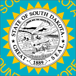 South Dakota State Flag Detail