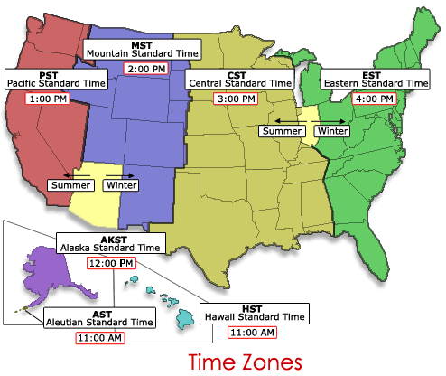 eastern time zone