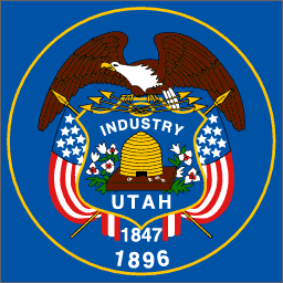 Utah State Flag Detail