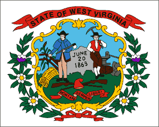 West Virginia State Flag Detail